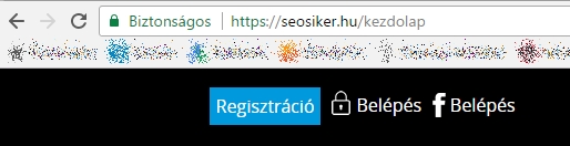 Chrome https-es biztonságos oldal oldal jelzése